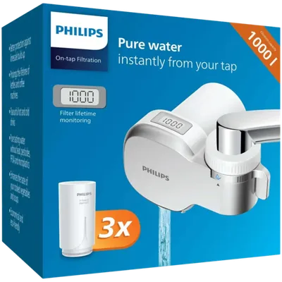 Philips filter za česmu AWP3705P3/10 – digitalni timer, X-Guard (3 filtera u pakovanju)
