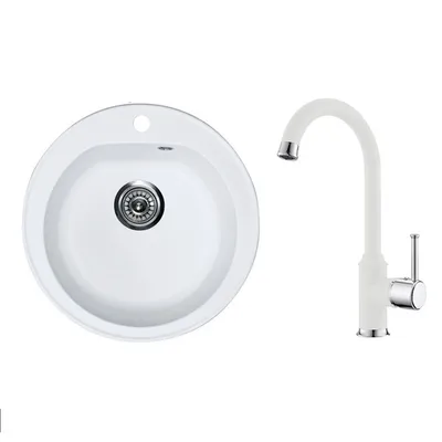 Metalac set sudoper xVenera + česma Arc N + sifon gratis / bijela boja