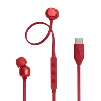 Slušalice JBL T310C USB-C crvene