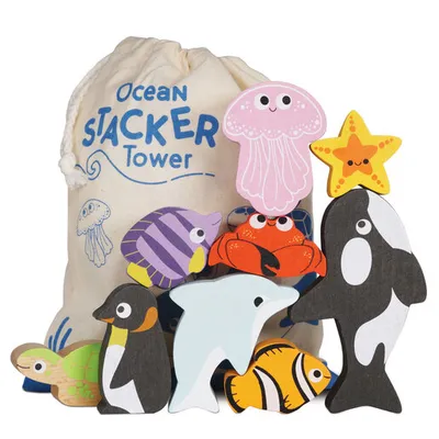 Le Toy Van  Drvene životinjice za slaganje - Ocean