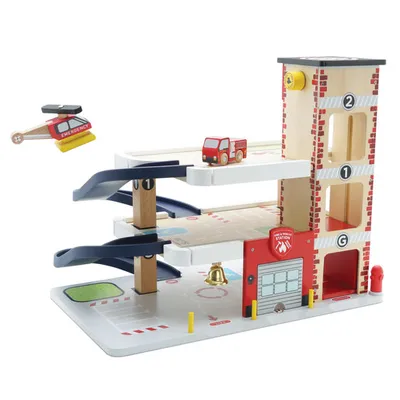 Le Toy Van  Drvena vatrogasna i spasilačka garaža