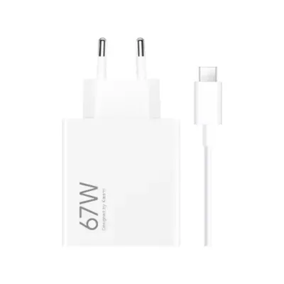 Xiaomi punjač 67W 1x USB A izlaz, USB-A to USB-C kabel uključen