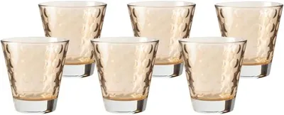 Leonardo set 6 čaša MARRONE 215ml smeđa