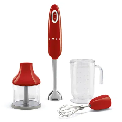 Smeg štapni mikser HBF03RDEU, 700W, crvena