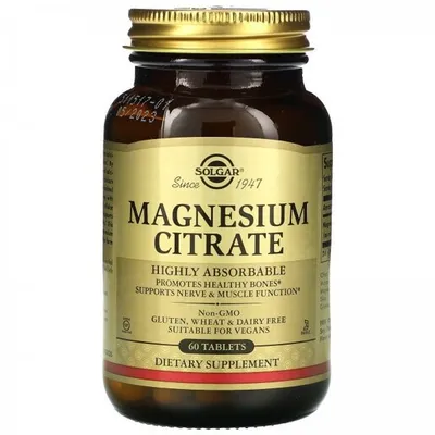 SOLGAR magnesium citrat tablete 60