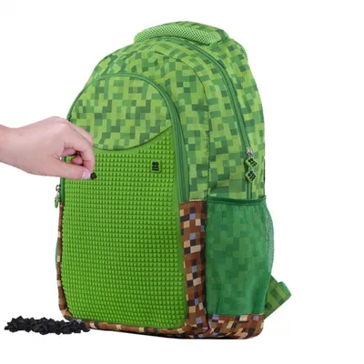 Pixie školski ruksak Minecraft PXB-16-95 zeleni