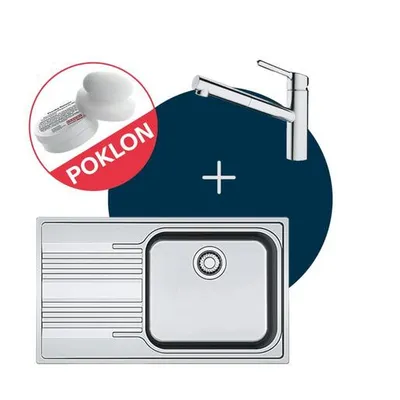 Franke set sudoper Smart SRX 611-86 LB lijevi + česma ORBIT DOCCIA