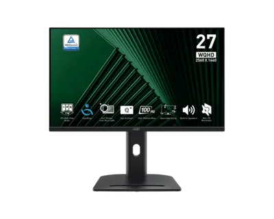MSI monitor MP275QPG PRO, 27, WQHD, IPS, 300 cd/m2, Adaptive Sync, HDMI, DP, 100 Hz, 1ms