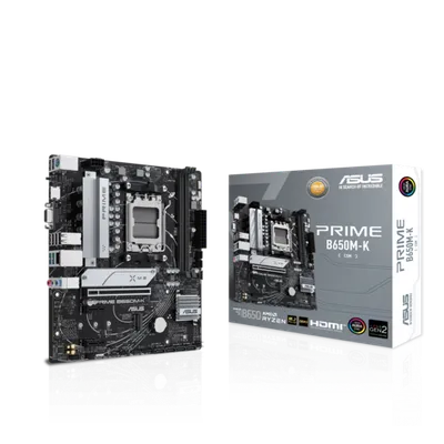 ASUS matična ploča PRIME B650M-KAM5, 2x DDR5, 2x M.2, 8x USB,1x VGA, 1x HDMI, mATX