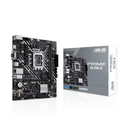 ASUS matična ploča PRIME H610M-D LGA1700, 2x DDR5, 1x M.2,6xUSB1x VGA, 1x HDMI, mATX