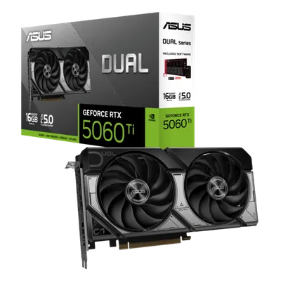 ASUS grafička kartica DUAL Nvidia GeForce RTX 5060TI O16G 16GB GDDR7 OC Edition,128-bit 3x DP, 1x HDMI