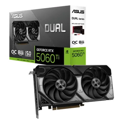 ASUS grafička kartica DUAL Nvidia GeForce RTX 5060TI O8G 8GB GDDR7, 128-bit 3x DP, 1x HDMI