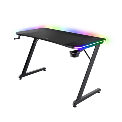 Trust gaming sto GXT 710 Luminus Pro RGB, wireless punjač, 120x60x74cm, crni
