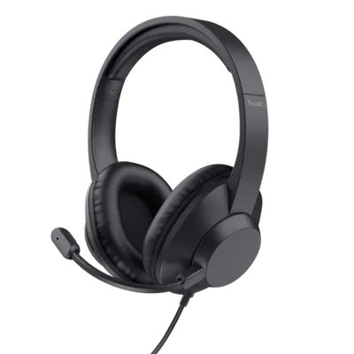 Trust slušalice Ayda MAX USB slušalice,over-head, žičane, USB-C,USB-A, stereo, crne