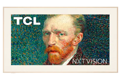 TCL 75A300W NXTVISION 4K QLED; Google OS; 144Hz VRR ART TV; Dolby Atmos; Ambient mode; HLG; AiPQ Pro Processor; TCL Home Google Home Apple Home Alexa;