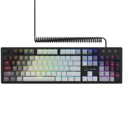 LORGAR tastatura Azar 514, žična mehanička gaming, RGB backlight,bijela, EN layout