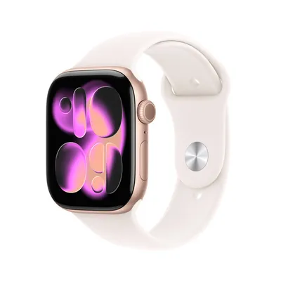 Apple Watch S11 GPS 42mm Rose Gold Aluminium Case with Light Blush Sport Band - S/M