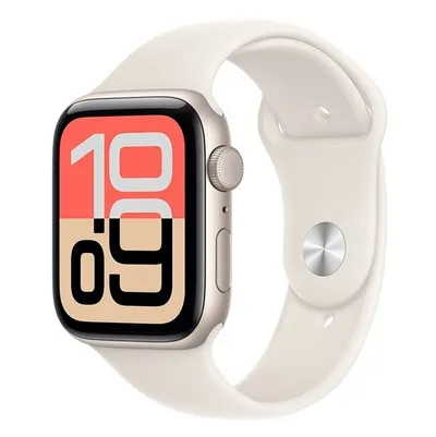 Apple Watch SE 3 GPS 44mm Starlight Aluminium Case with Starlight Sport Band - M/L