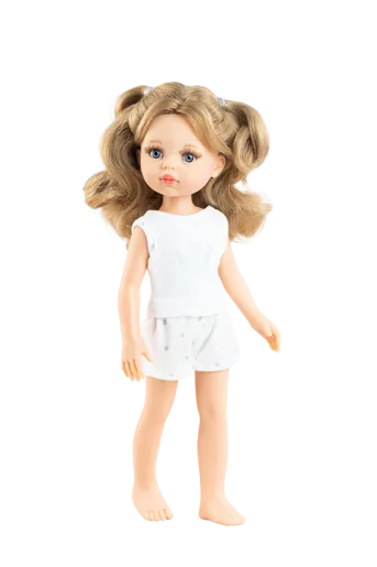 Paola Reina lutka - Carla kovrdžava kosa, Amiga Pyjama 32cm