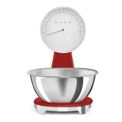 Smeg kuhinjska vaga KSF01RDWW, crvena