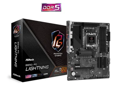 ASROCK matična ploča B650 PG LIGHTNING , AMD B650, AM5, 4xDDR5, 3xM.2, 4xSATA, RAID, HDMI, ATX
