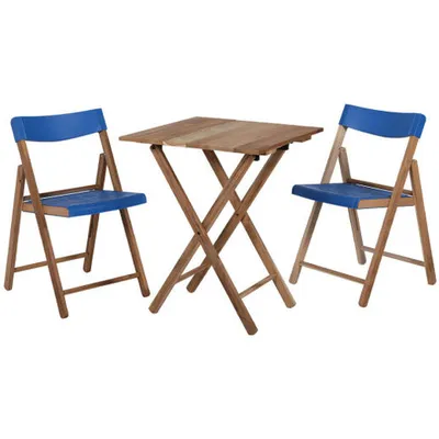 Balkonski set sklop.drv.3/1 NATURAL BLUE