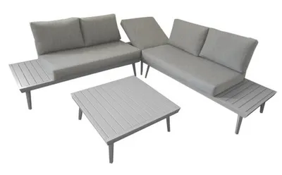 Ugaona Lounge garnitura siva CAPRI