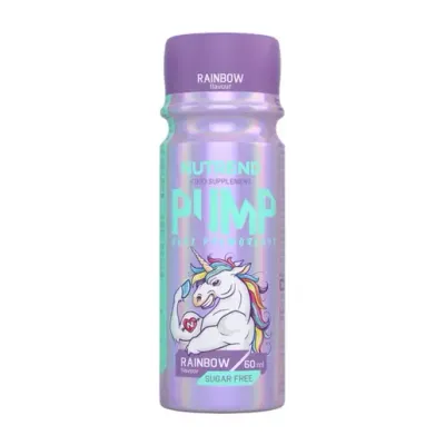 Nutrend Pump Shot – pre-workout bez kofeina za snagu i energiju, rainbow, 60 ml