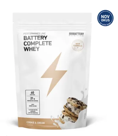 Battery Complete Whey, keks i krema, proteini, 1800g