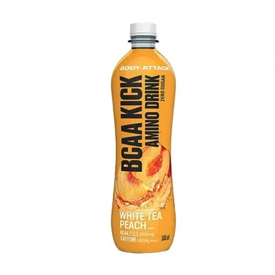Body Attack BCAA Kick Amino Dring, amino napitak, 500ml, bijeli čaj i breskva
