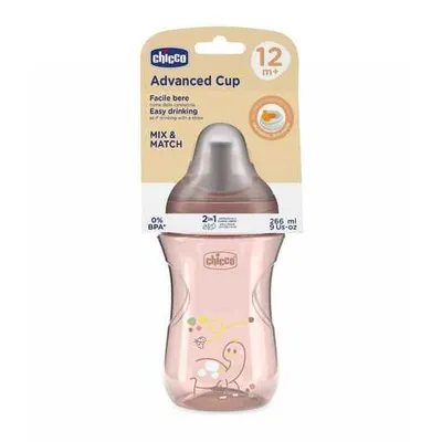 CHICCO Čaša ADVANCED 12m+, Pink