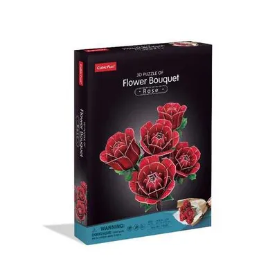 CUBIC FUN CBF208653 CUBIC FUN PUZZLE FLOWER BOUQUET - ROSEP865h