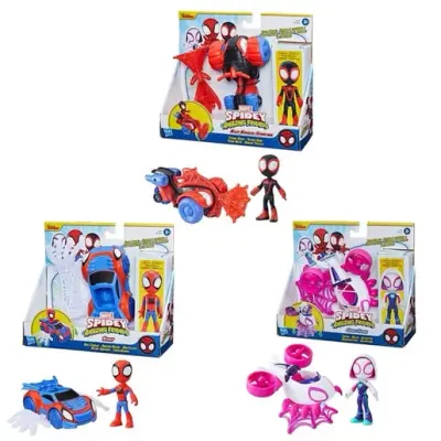MARVEL F6776 SPIDEY VEHICLE ACCSRY AND FIGURE SORTO