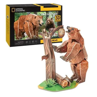 CUBIC FUN CBF210960 CUBICFUN PUZZLE BRAON MEDVJED