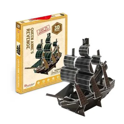 CUBIC FUN CBF230319 CUBIC FUN PUZZLE QUEEN ANNES REVENGE (MINI)S3031h