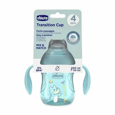 CHICCO Čaša TRANSITION 4m+, Teal