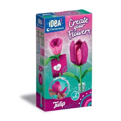 CLEMENTONI CL18878 KREATIVNI SET NAPRAVI CVIJET-TULIPAN