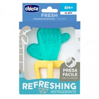 CHICCO Glodalica za zube Fresh kaktus, 4m+