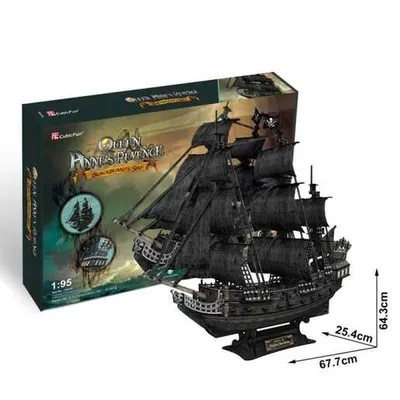 CUBIC FUN CBF240189 CUBIC FUN PUZZLE QUEEN ANNES REVENGE T4018h