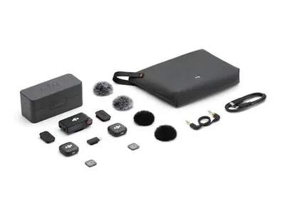 DJI Mic 3 (2TX+1RX+CC)mikrofon, prenos zvuka do 250m5.5h snimanja,48kHz 24 zvuk,OLED zaslon