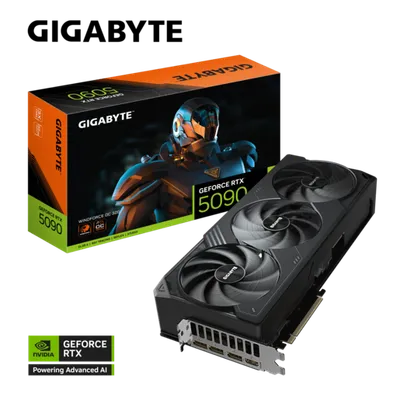 Gigabyte grafička kartica 5090 Windforce OC 32G, 32GB GDDR7, 512-bit3x DP, 1xHDMI