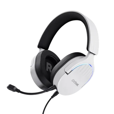 TRUST gaming slušalice GXT490W FAYZO 7.1 USB2.0, gaming, žičane, bijele, noise-cancelling mikrofon