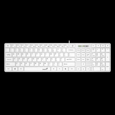 GENIUS SlimStar 126 tastatura  USB veza, low-profile tipke, bijela