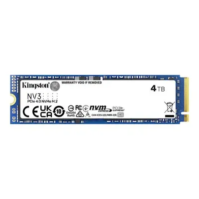 KINGSTON SSD 4TB NV3 NVMe PCIe Gen 4.0x4 R/W : 6000/5000MB/s