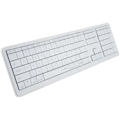 CLEVETURA CLVX 1 Touch-On-Keys AI bežična tastatura, ANSI US Mac layout, Scissor Switches, Aluminum Chassis, Interactive RGB, Mac/iPad/AppleTV/PC support