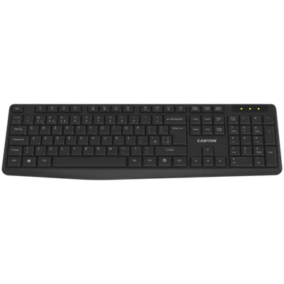 CANYON tastatura KB-W01 bežična crna