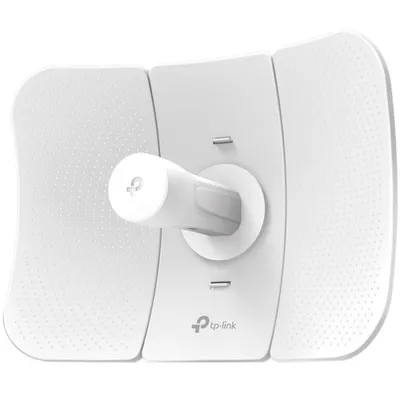 TP-Link CPE605 5 GHz 150 Mbps 23 dBi Outdoor CPE, 1× 10/100 Mbps Shielded Ethernet Port, 150 Mbps at 5 GHz, 23 dBi, 30+ km, IP65 Weatherproof, Passive PoE