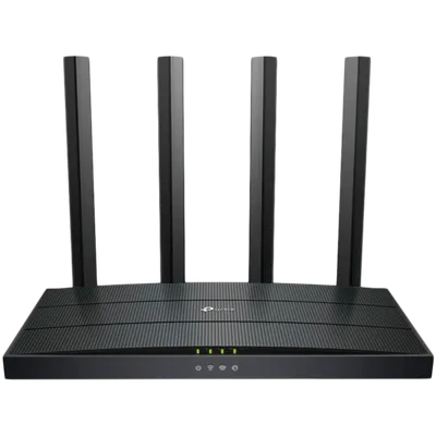 TP-Link Archer AX12 AX1500 Dual-Band Wi-Fi 6 Router, 300 Mbps at 2.4 GHz + 1201Mbps at 5 GHz, 4× Antennas, 1GHz Dual Core CPU, 1× G WAN Port + 3× G LAN Ports