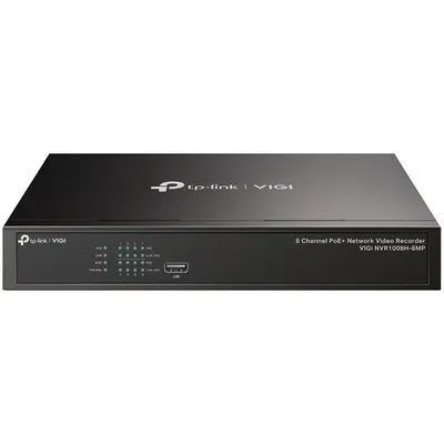 TP-Link VIGI NVR1008H-8MP 8 Channel PoE Network Video Recorder, H.265+/H.265/H.264+/H.264, Up to 8MP resolution,80 Mbps Incoming Bandwidth