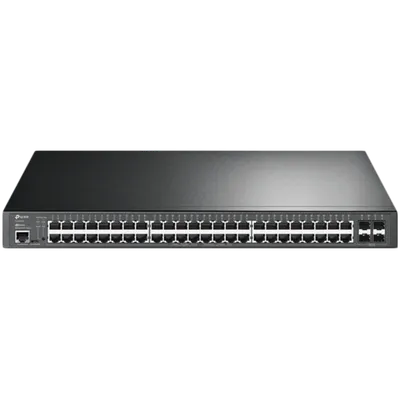 TP-Link SG3452P Omada 52-Port Gigabit L2+ Managed Switch with 48-Port PoE+, 48×Gigabit 802.3af/at PoE+ ports and 4×Gigabit SFP slots, 384 W total PoE budget